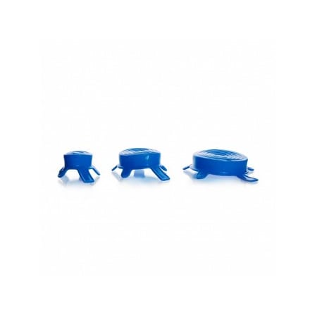 Dwk Life Sciences Silicone Lids, Mixed Size Set, Blue, 3/pk, 3PK 212303B